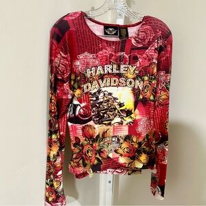 Vintage Harley Davidson Long Sleeve Top